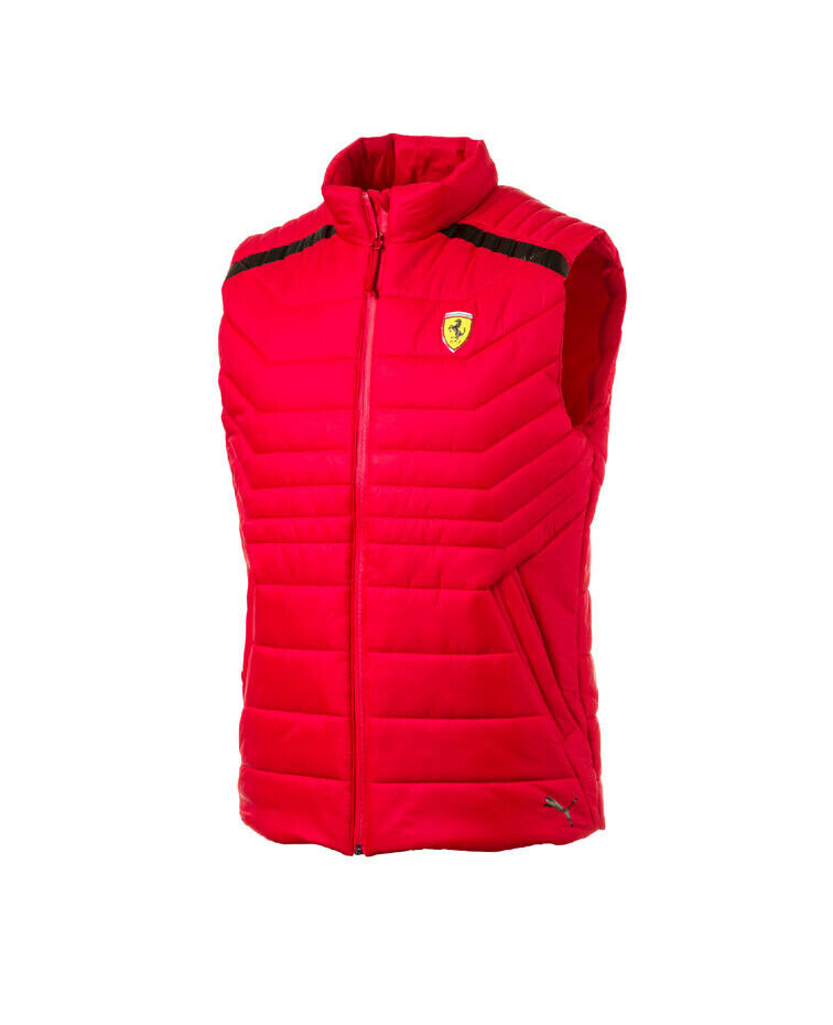 Ferrari – SF Gilet Herren Weste von Puma Schwarz und Rot