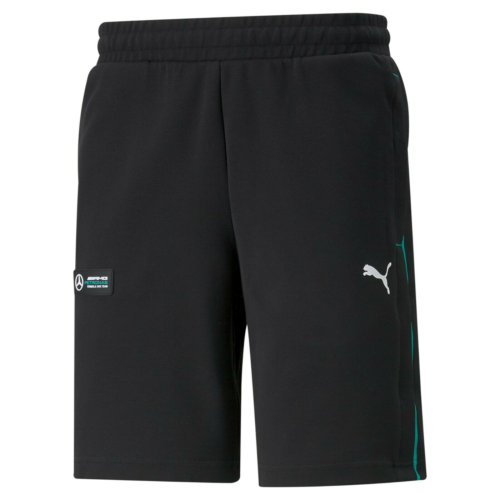 Mercedes F1 Herren Sweat-Shorts in schwarz von Puma 2022