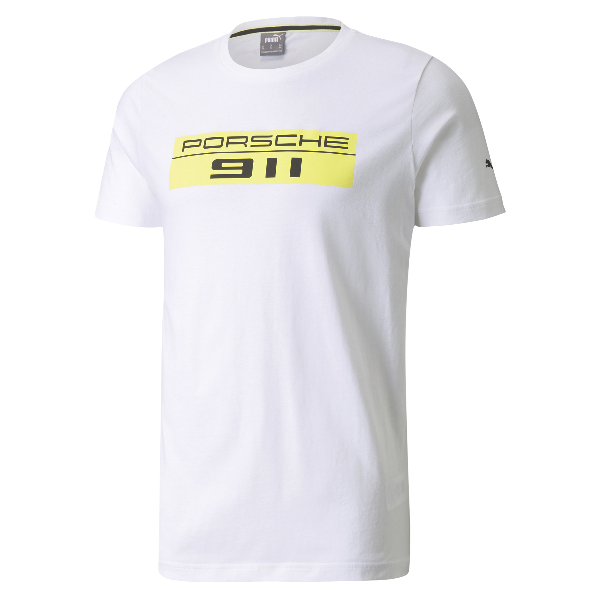 Porsche Legacy Logo T-Shirt für Herren in White Neon 