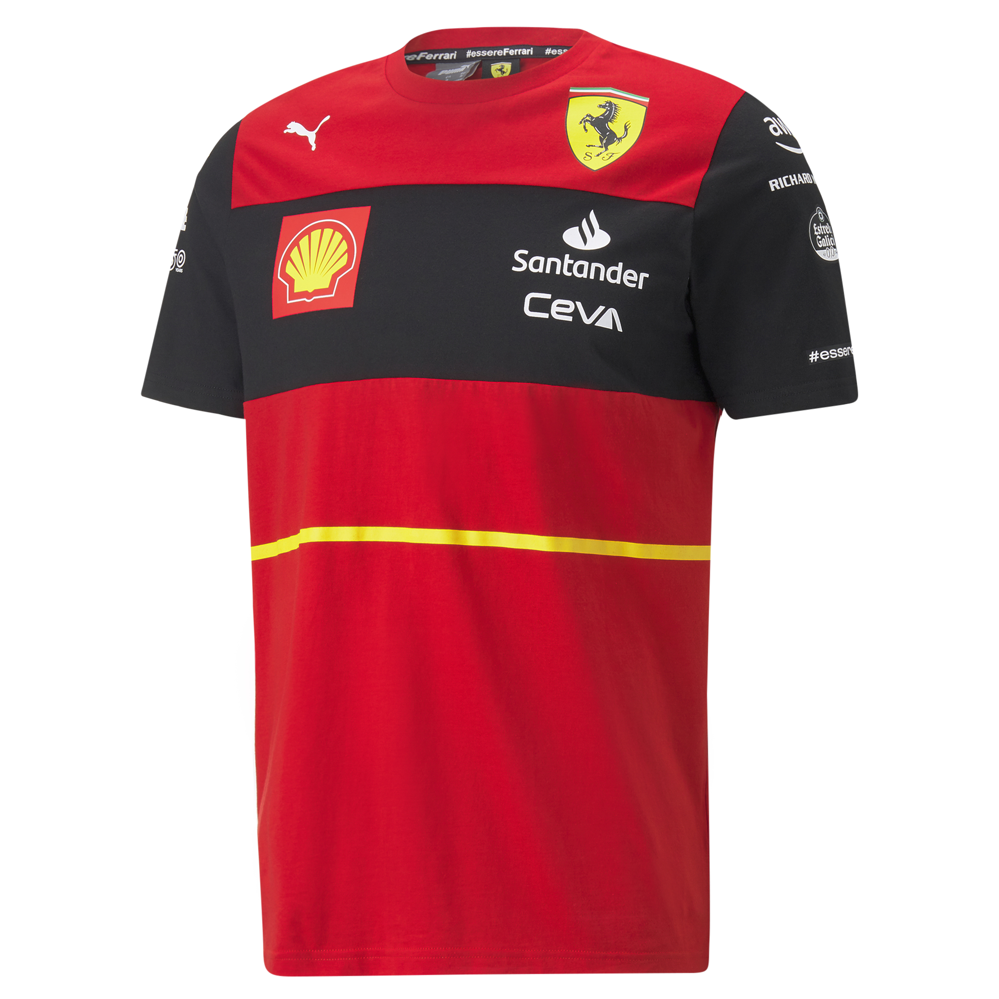 Scuderia Ferrari Carlos Sainz Replica Herren T-Shirt 2022