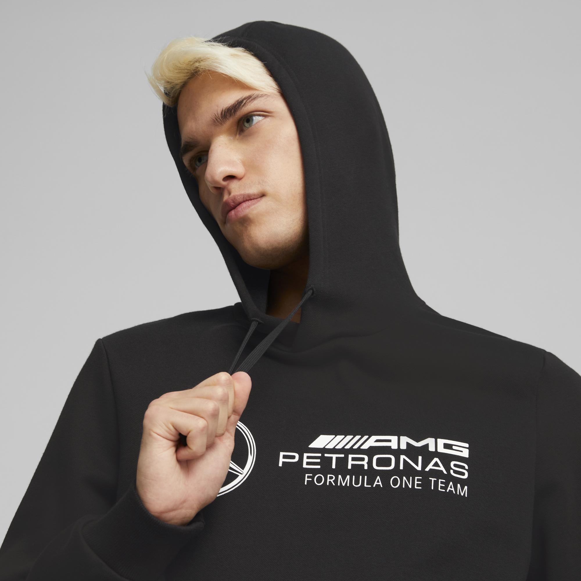 Mercedes AMG Petronas F1 Herren Fleece Hoodie von Puma in Schwarz 2023