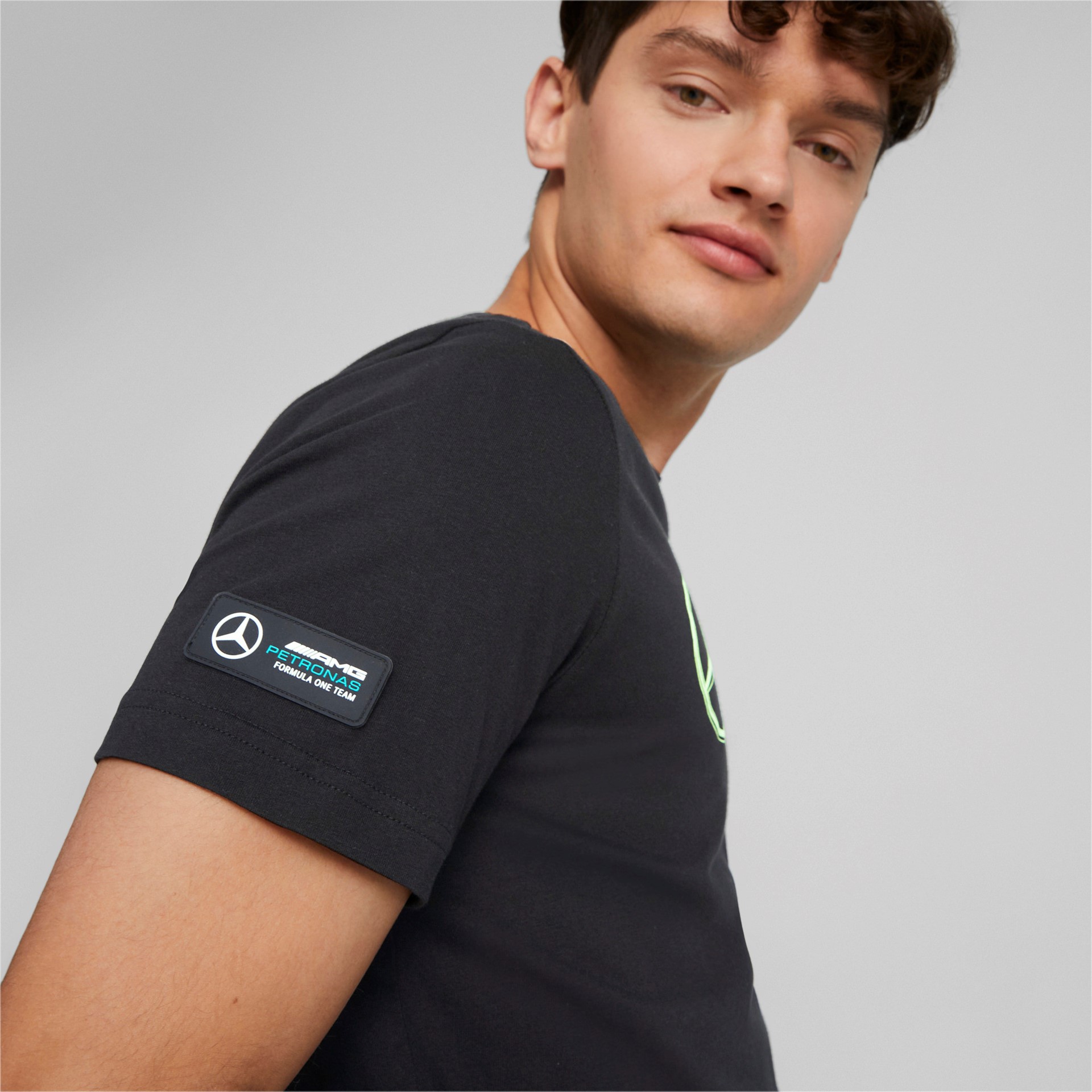 Mercedes-AMG Petronas Motorsport Formel 1-Logo Green T-Shirt Black  