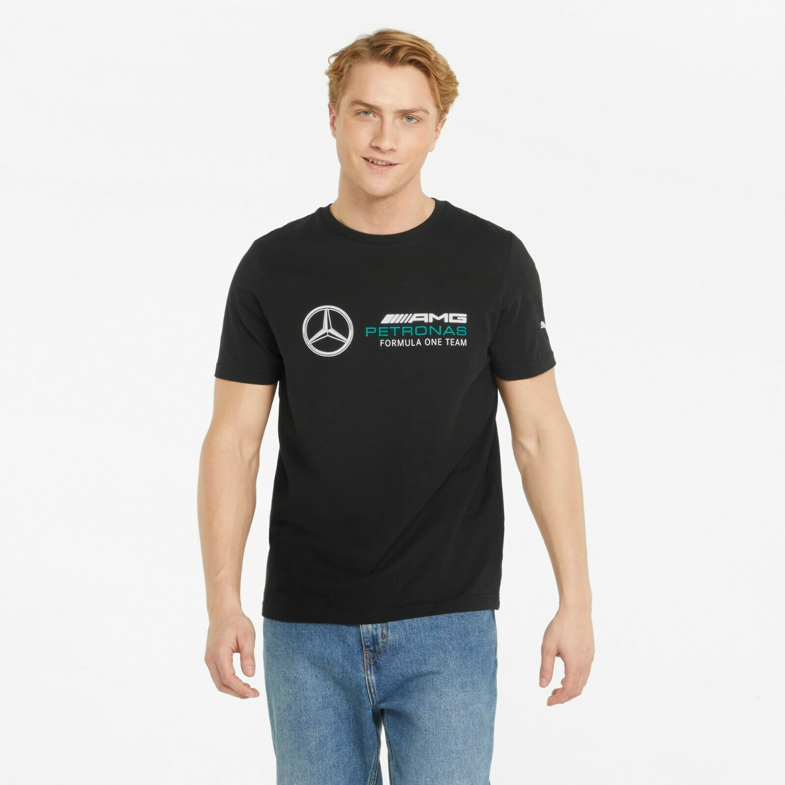 Mercedes AMG Petronas Motorsport F1 Herren T-Shirt Logo von Puma in schwarz 2022
