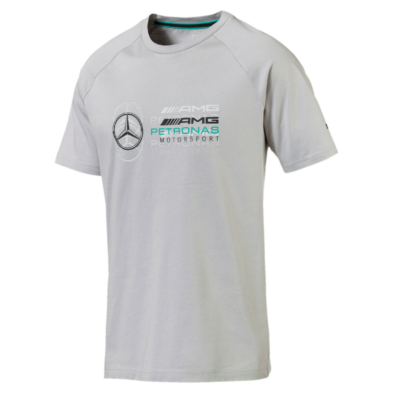 Mercedes AMG Petronas Motorsport F1 Herren T-Shirt Logo von Puma in Silver
