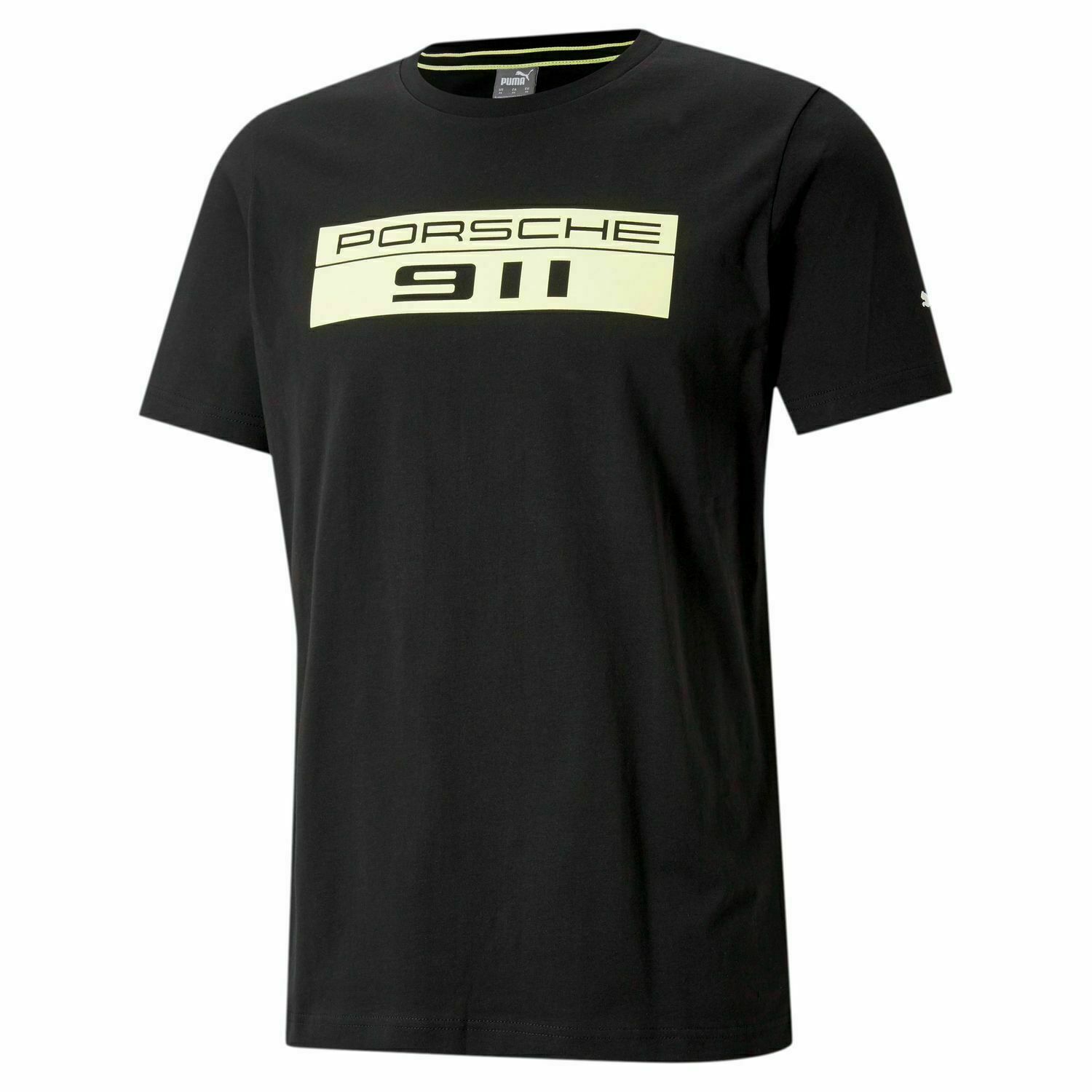 Porsche Legacy Logo T-Shirt für Herren in Black Neon 