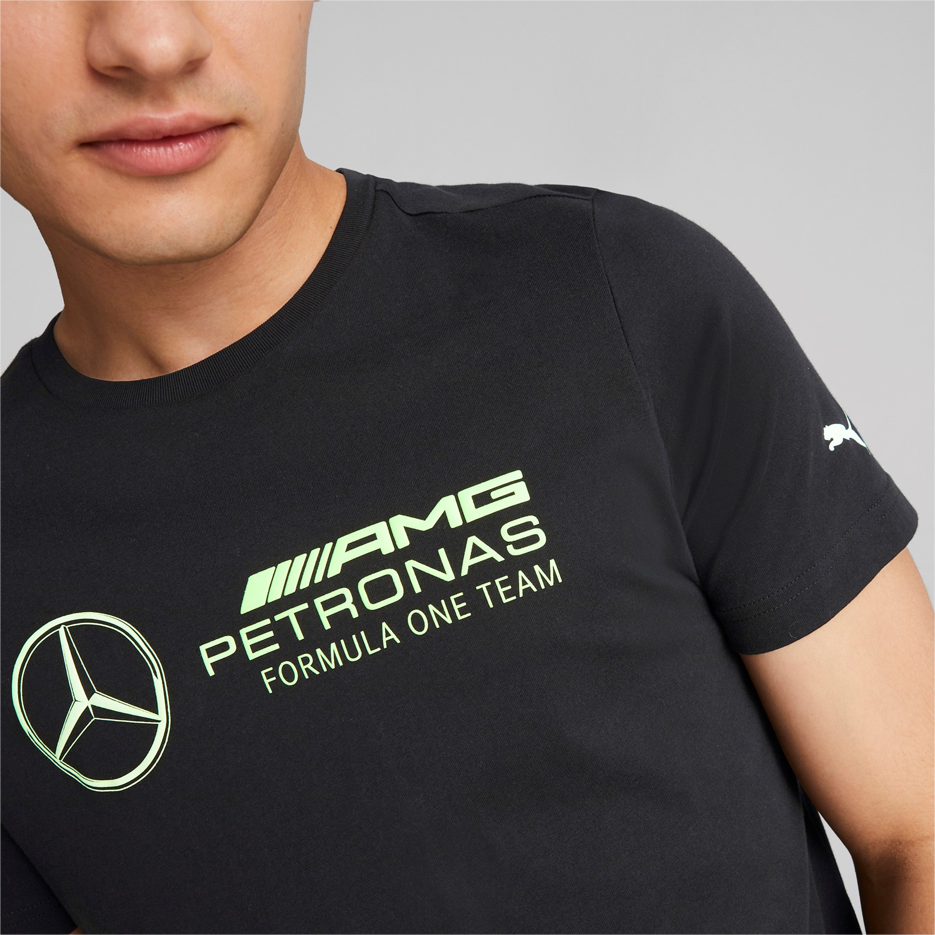 Mercedes-AMG Petronas Motorsport Formel 1-Logo Green T-Shirt Black  