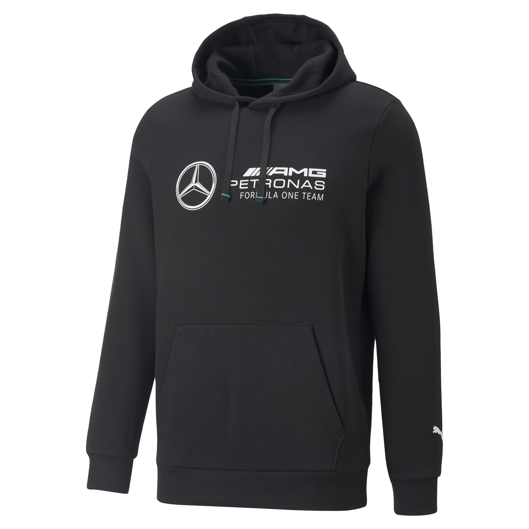 Mercedes AMG Petronas F1 Herren Fleece Hoodie von Puma in Schwarz 2023